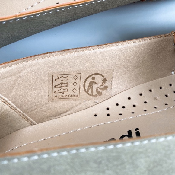 🐚 SCANDI TAN PERFORATED STITCHED WEDGES! - Picture 9 of 13